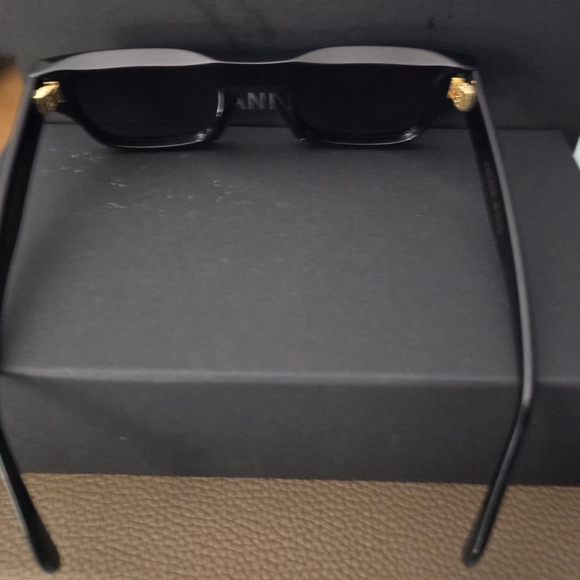Anine Bing Black and Gold Sunglasses main image 4